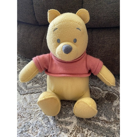 Hallmark Disney Winnie the Pooh Soft Felt Stuffed Animal Plush 11" Bear Baby - Picture 2 of 7
